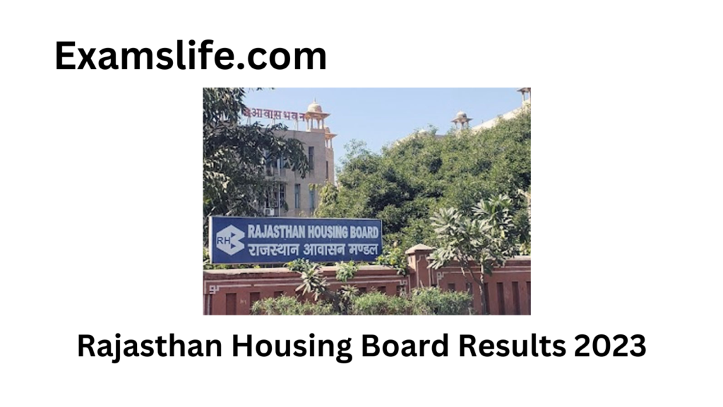 Rajasthan Housing Board Results 2023