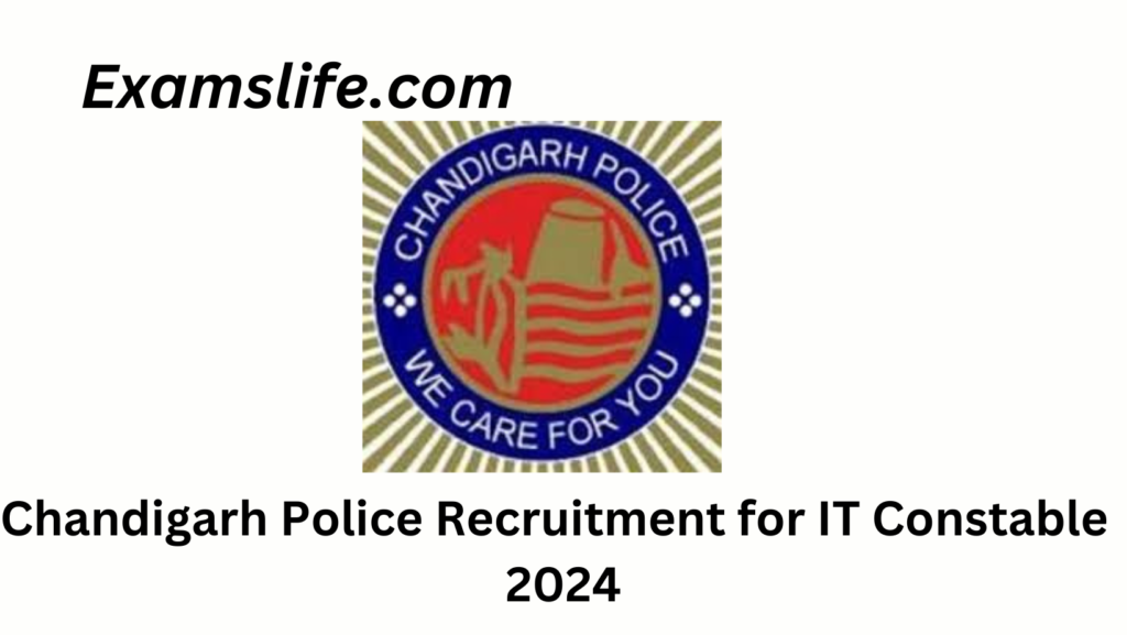 Chandigarh Police Recruitment for IT constable 2024 Admit Card