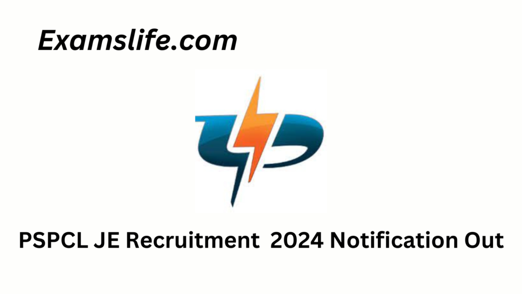 PSPCL JE recruitment 2024 Notification Out
