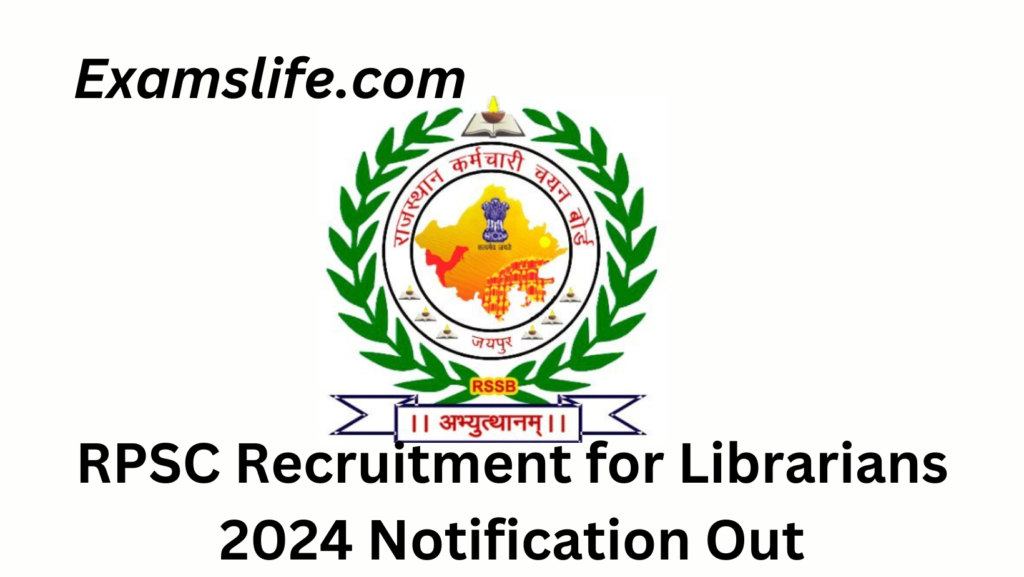 RSPC Recruitment for Librarian 2024 Notification Out